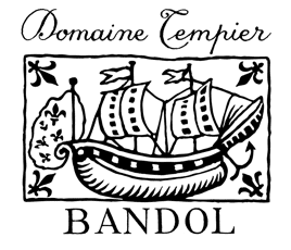 Het beroemde logo van Domaine Tempier uit Bando